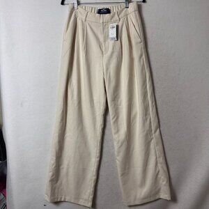 Banana Republic sz M Ultra High Rise Wide Leg Everywhere Ponte Pants cream NEW